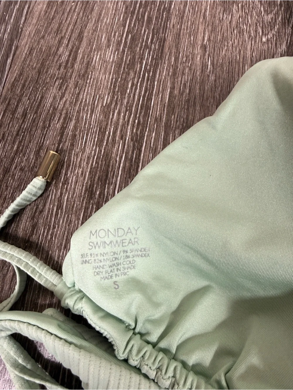 Monday Swimwear Palma Top & Palma Bottom in Moss Rib